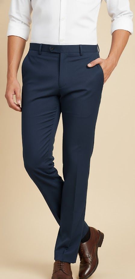 Premium Men’s Formal Slim Fit Trousers | Stretchable Office Pants | Wrinkle-Free Formal Wear for Men