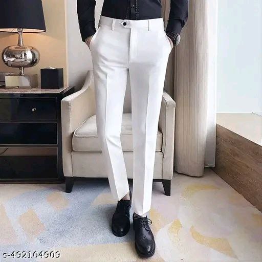 White Formal Trousers – LMT (LibasMahal Traders)